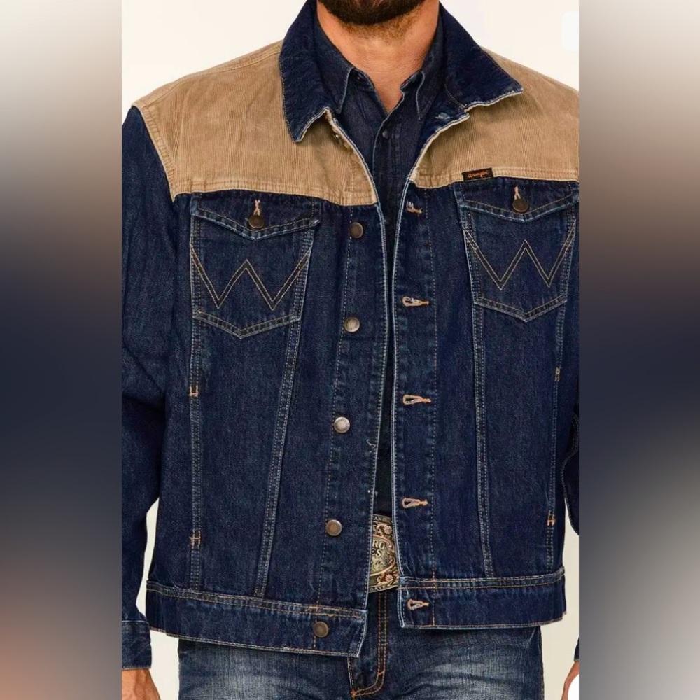 Wrangler Western Denim Jacket Size Medium